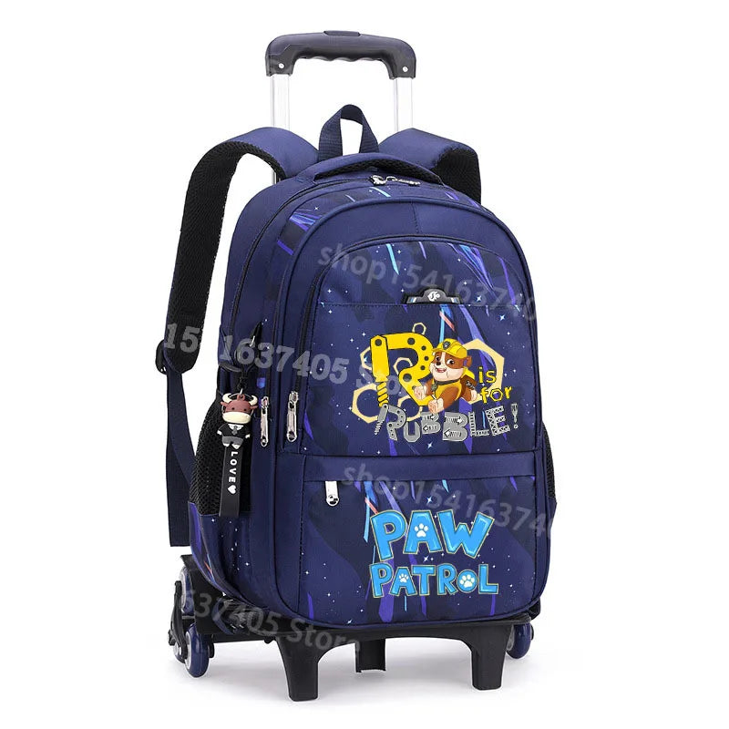 Cartable à Roulette Chiots Sauveteurs 6 Roues Imperméable