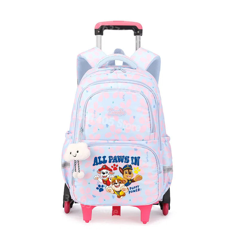 Cartable à Roulette Pat Patrouille 50cm 6 Roues Grande Capacité