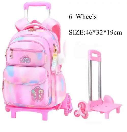 Cartable à Roulette Chipie 42cm Compact Léger Fille