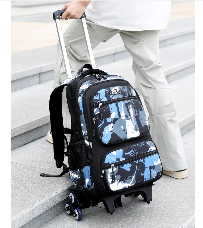 Cartable à Roulette Collège 53cm Léger Oxford