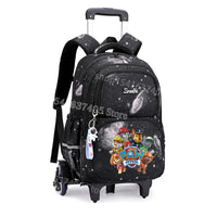 Cartable à Roulette Chiots Sauveteurs 6 Roues Fond Étoilé