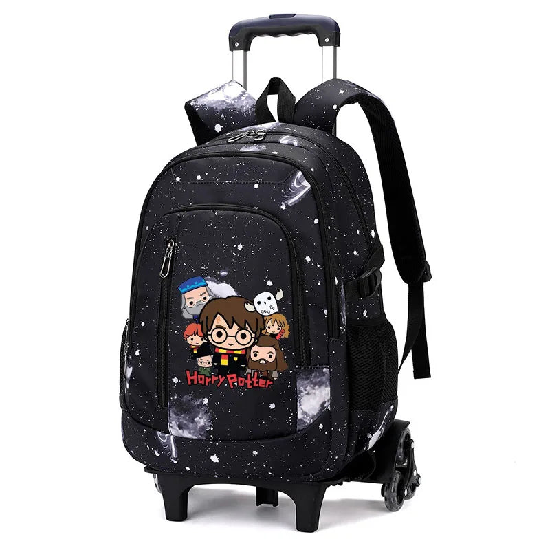 Cartable à Roulette Sorcier 6 Roues Compartiment Laptop Monte-Escaliers