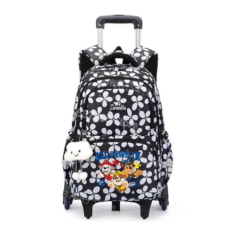 Cartable à Roulette Pat Patrouille 50cm 6 Roues Grande Capacité