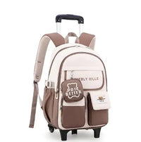 Cartable à Roulette Primaire 45cm Mixte Oxford Résistant