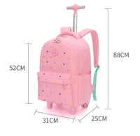 Cartable à Roulette Fille 52cm Grand Format Imperméable