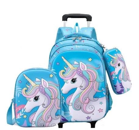 Cartable à Roulette Licorne 50cm Grand