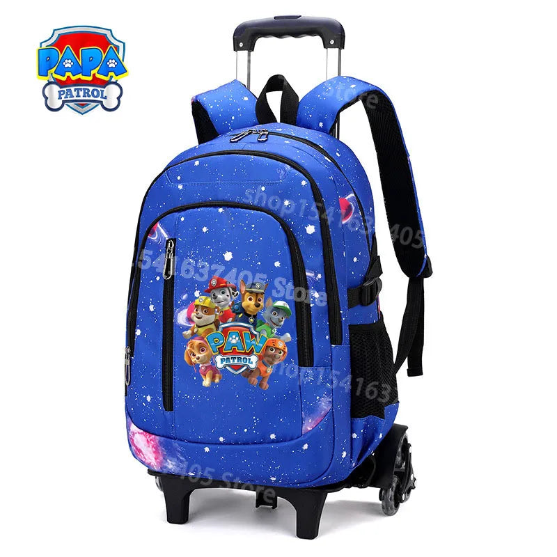 Cartable à Roulette Pat Patrouille 48cm 6 Roues Waterproof