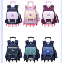 Cartable à Roulette Garçon 43cm PU Imperméable Roulettes