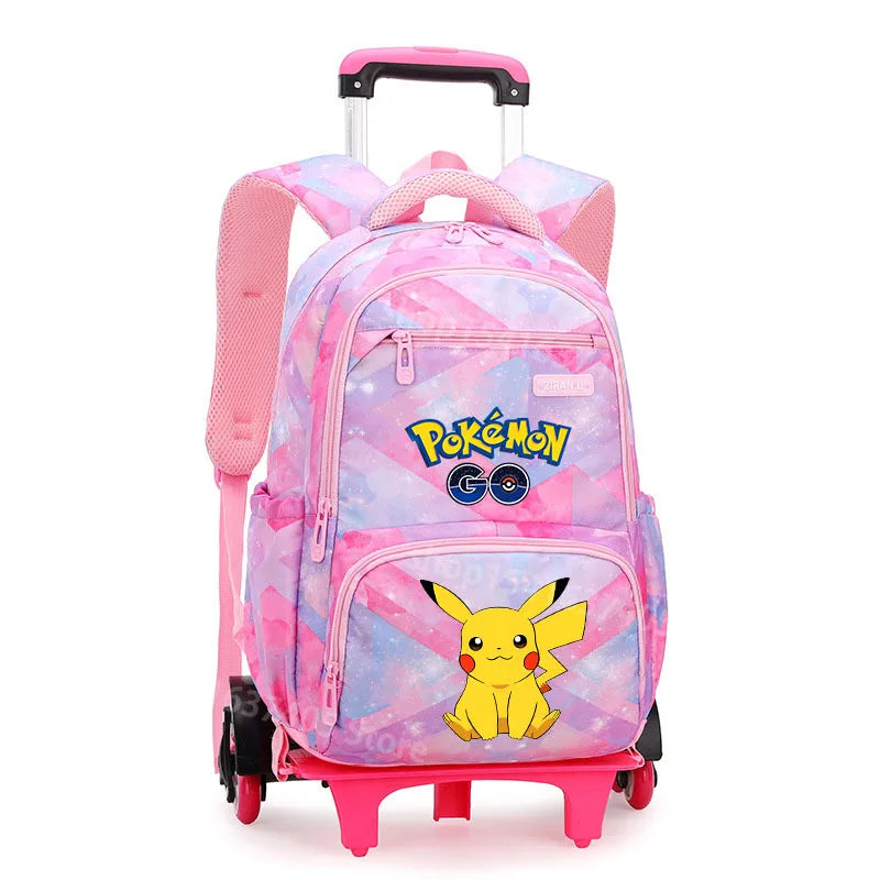 Cartable à Roulette Pokémon 48cm 6 Roues Waterproof