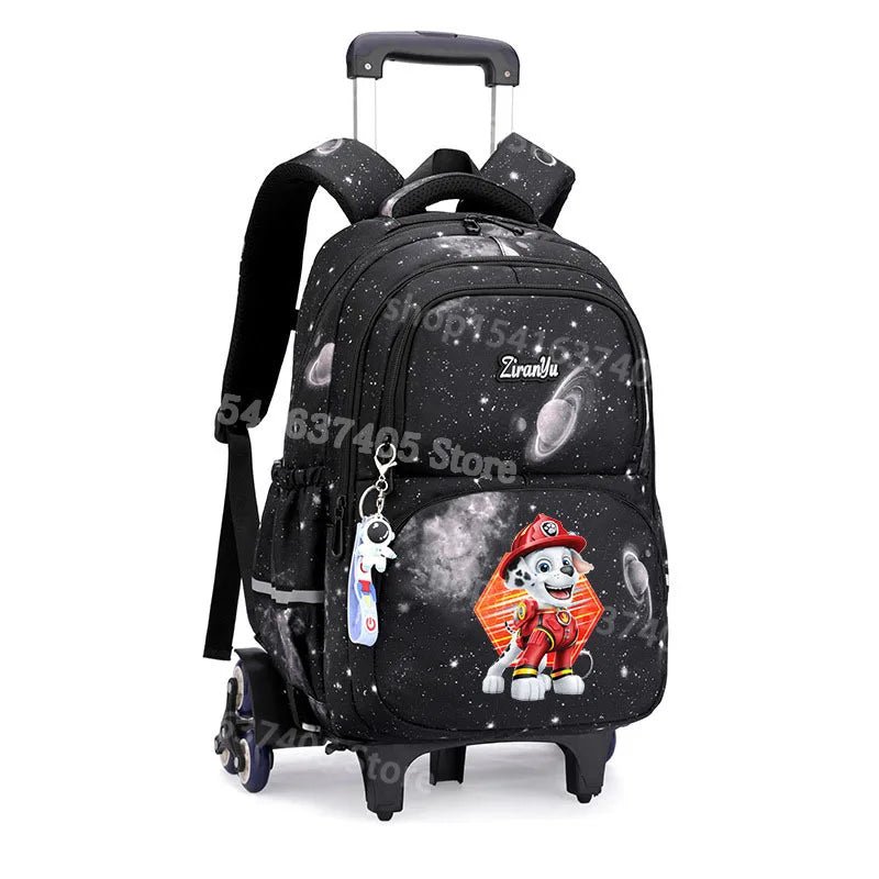 Cartable à Roulette Pat Patrouille 45cm Chiots Set 3 Pièces