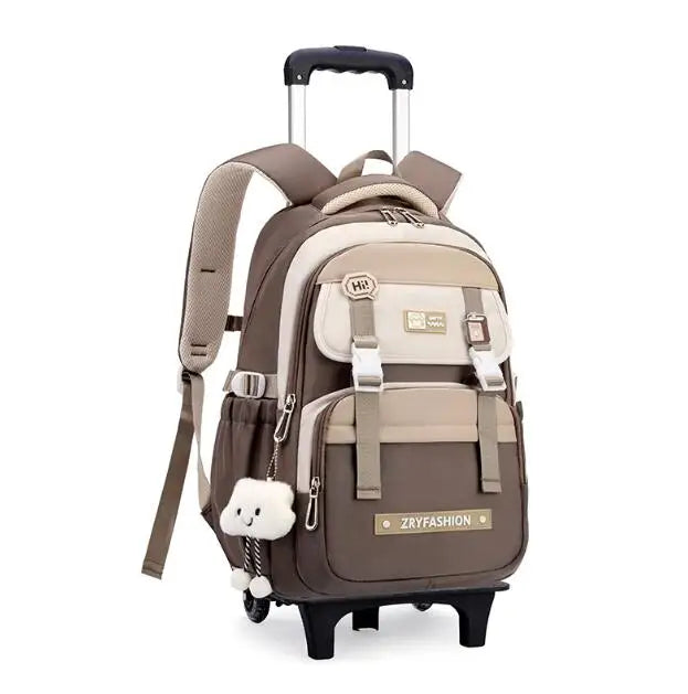 Cartable à Roulette Grand 55cm Très Grande Capacité