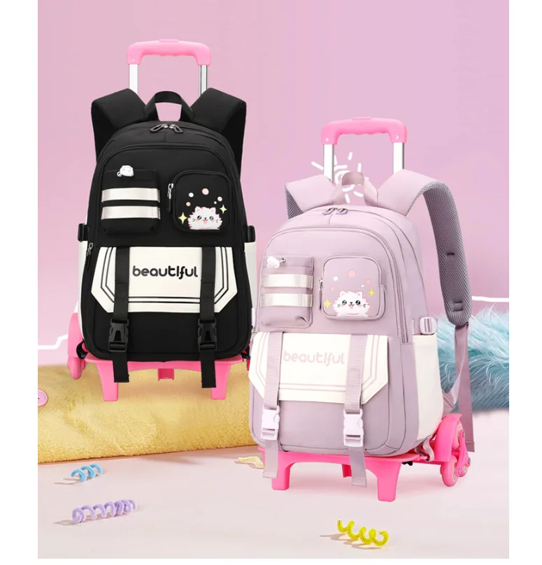 Cartable à Roulette Collège 53cm Polyvalent Oxford