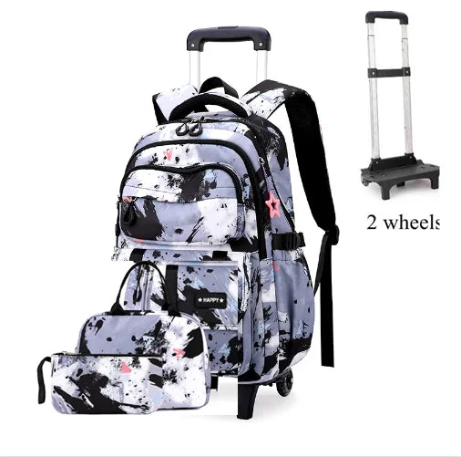 Cartable à Roulette Collège 50cm Set Lunch Bag