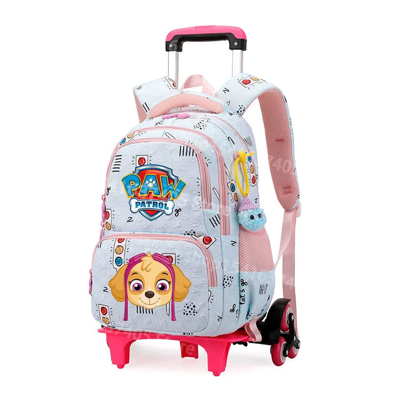 Cartable à Roulette Chiots Sauveteurs Grande Capacité