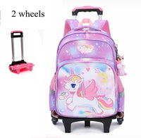 Cartable à Roulette Licorne 42cm 6 Roues