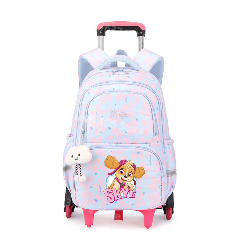 Cartable à Roulette Pat Patrouille 50cm 6 Roues Grande Capacité