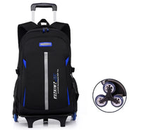 Cartable à Roulette Garçon 50cm Chariot Détachable