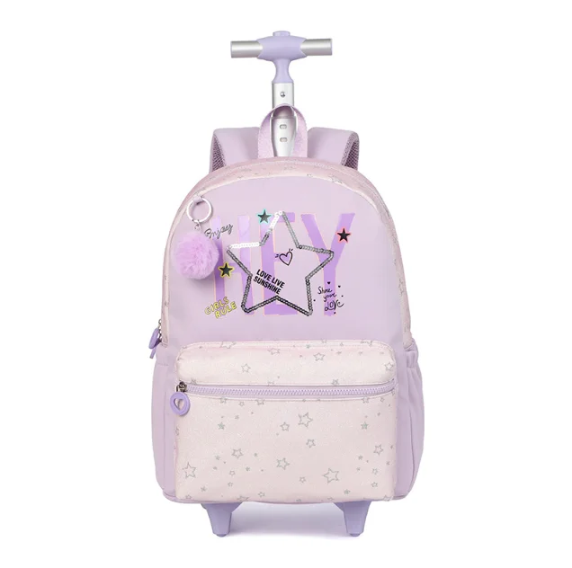 Cartable à Roulette Fille 42cm Compact Roulettes Silencieuses