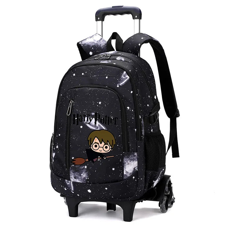 Cartable à Roulette Sorcier 6 Roues Compartiment Laptop Monte-Escaliers