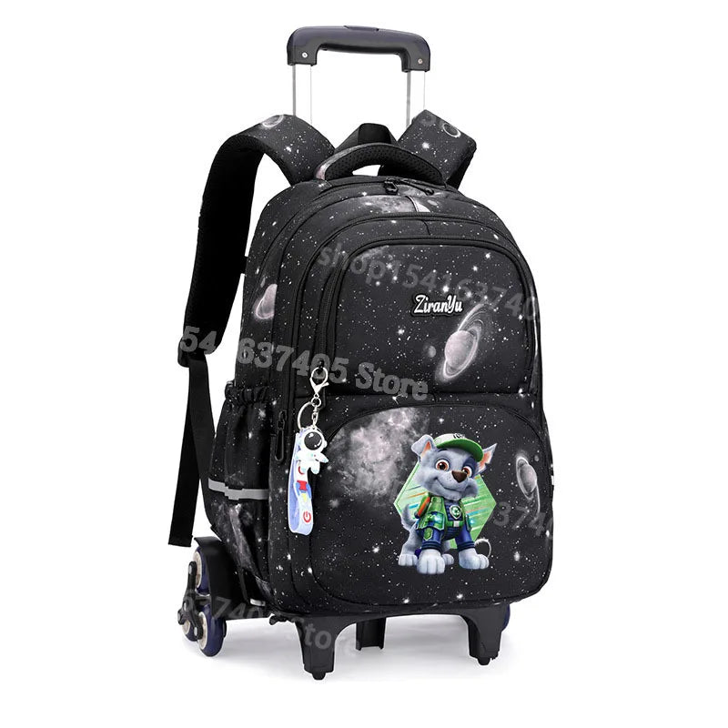 Cartable à Roulette Pat Patrouille 45cm Chiots Set 3 Pièces