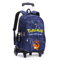 Cartable à Roulette Pokémon 45cm Pikachu Set 3 Pièces