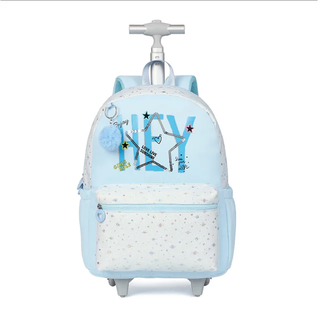 Cartable à Roulette Fille 42cm Compact Roulettes Silencieuses