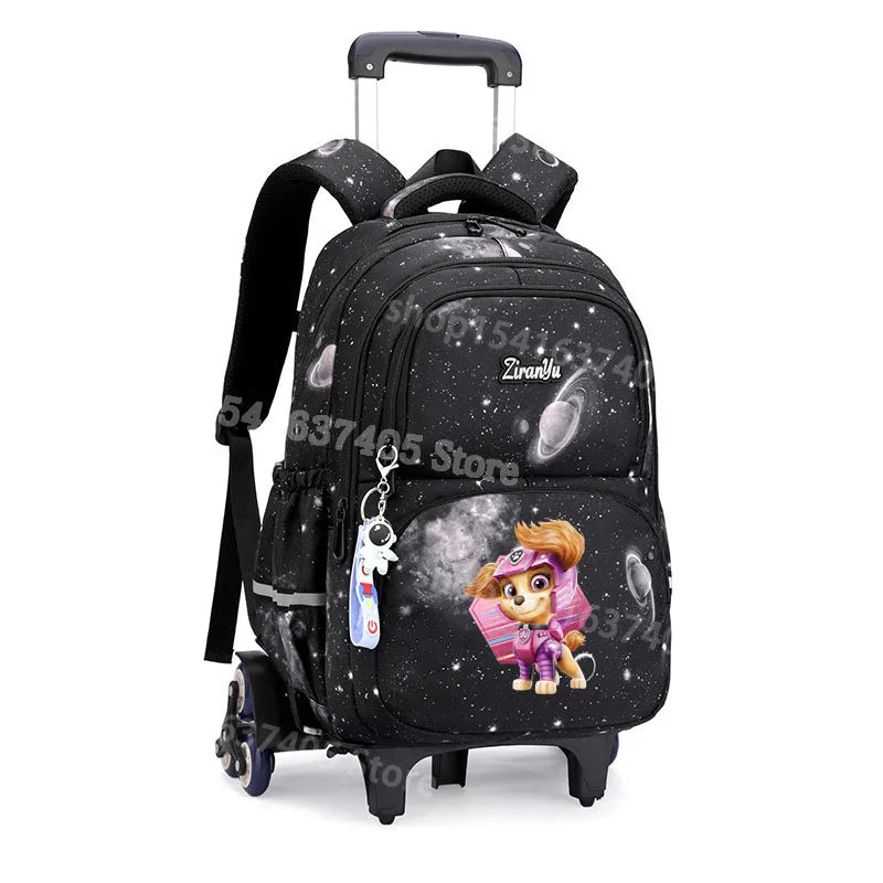 Cartable à Roulette Pat Patrouille 45cm Chiots Set 3 Pièces