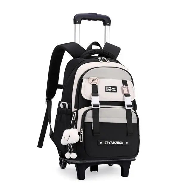 Cartable à Roulette Grand 55cm Très Grande Capacité