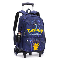 Cartable à Roulette Pokémon 45cm Pikachu Set 3 Pièces