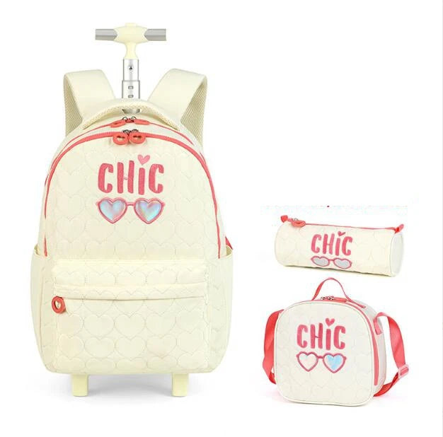 Cartable à Roulette Lycee Adulte 52cm Lunch Bag Set