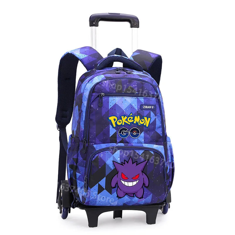 Cartable à Roulette Pokémon 48cm 6 Roues Waterproof