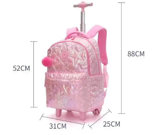 Cartable à Roulette Primaire 52cm Set 3 Pièces Lunch Bag
