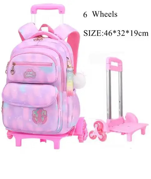 Cartable à Roulette Chipie 42cm Compact Léger Fille