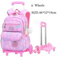 Cartable à Roulette Chipie 42cm Compact Léger Fille