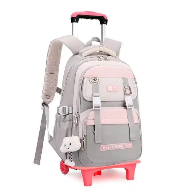 Cartable à Roulette Grand 55cm Très Grande Capacité