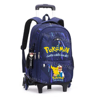 Cartable à Roulette Pokémon 45cm Pikachu Set 3 Pièces
