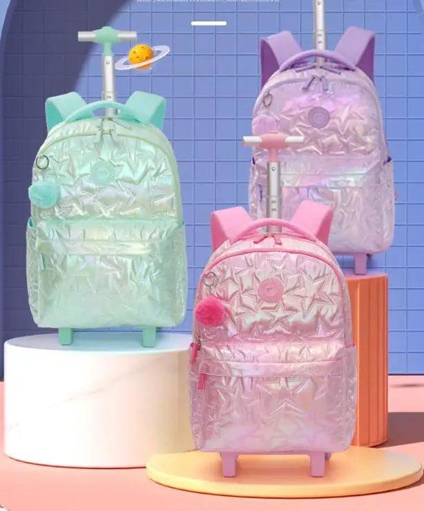 Cartable à Roulette Primaire 52cm Set 3 Pièces Lunch Bag