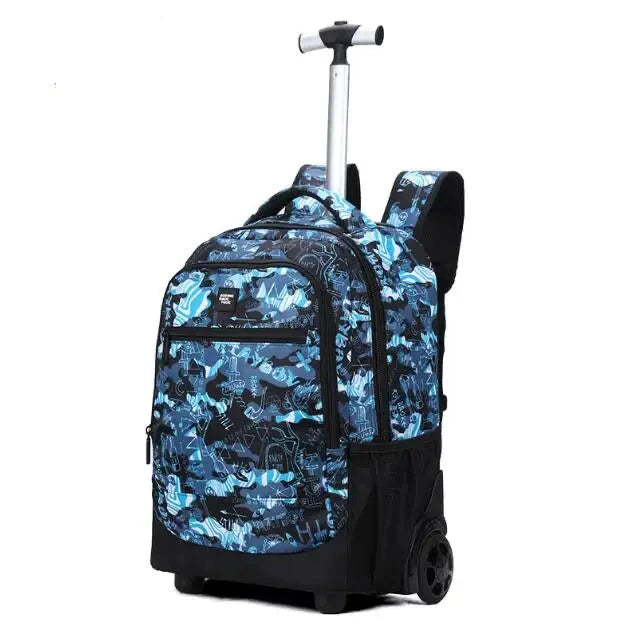 Cartable à Roulette Lycée Adulte 18 Pouces Compartiment Ordinateur