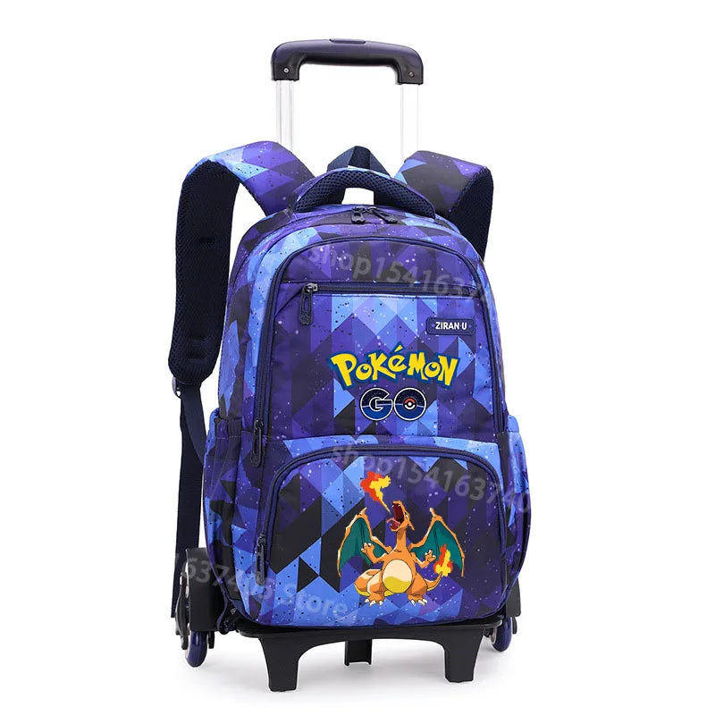 Cartable à Roulette Pokémon 48cm 6 Roues Waterproof