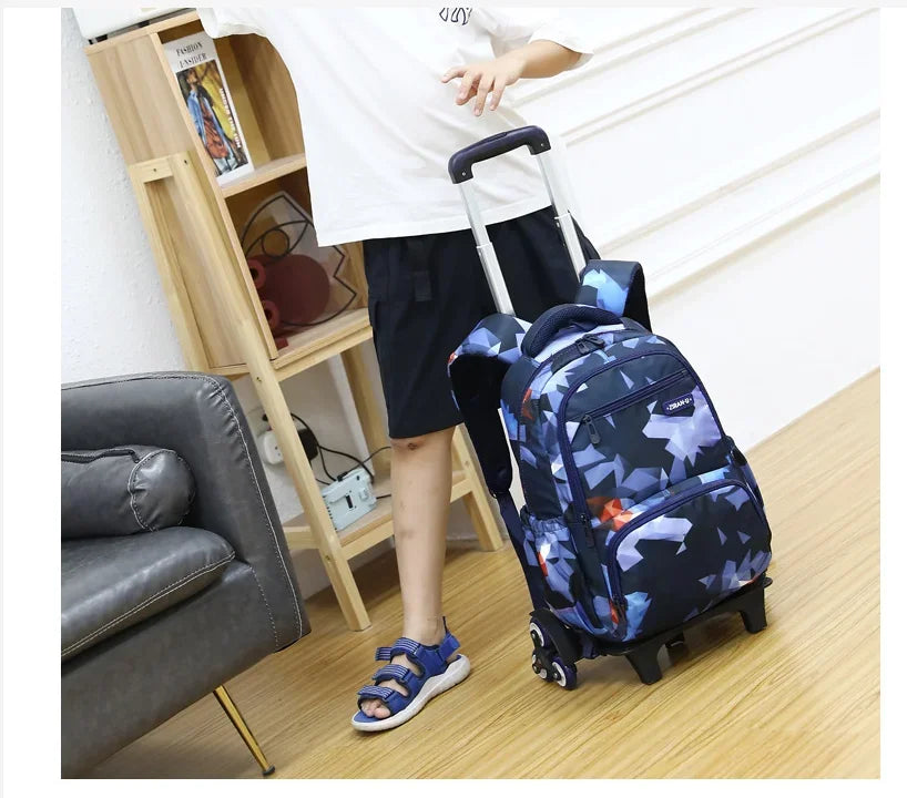 Cartable à Roulette 2 Compartiments Spacieux