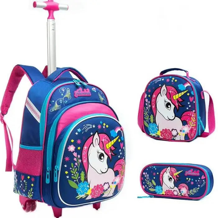 Cartable à Roulette Petit 35cm Ultra Compact Set
