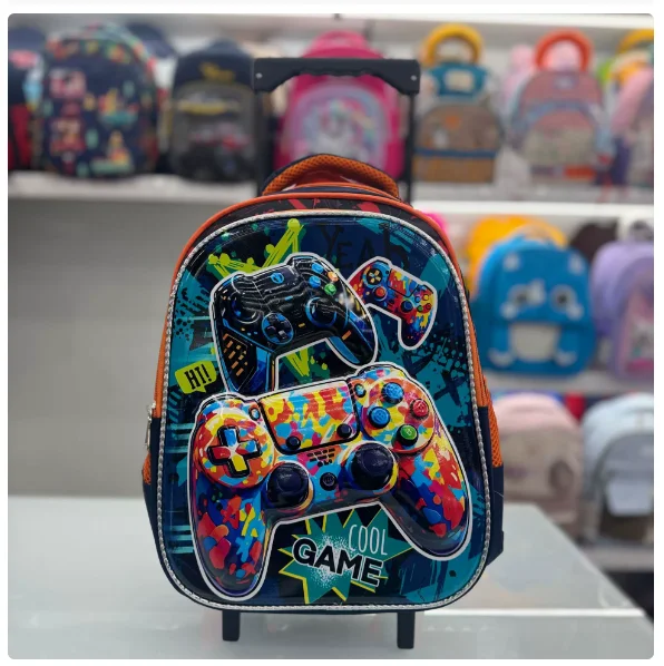 Cartable à Roulette Maternelle 46cm Garçons Filles
