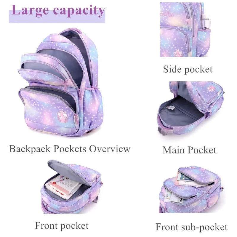 Cartable à Roulette Pokémon 45cm 6 Roues Multi-Poches