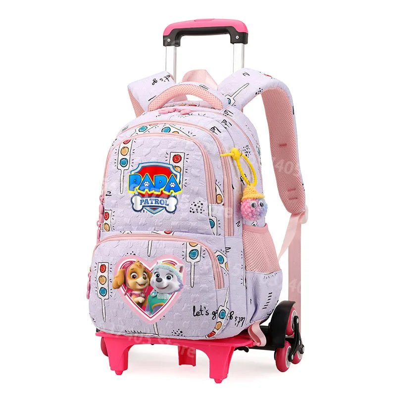 Cartable à Roulette Chiots Sauveteurs 2 en 1 Monte-Escaliers Laptop
