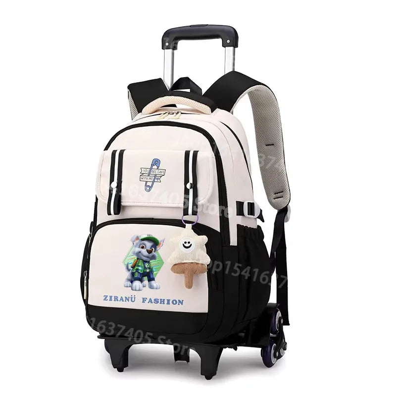 Cartable à Roulette Pat Patrouille 6 Roues Lavable