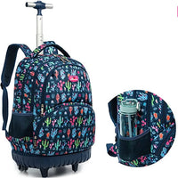 Cartable à Roulette Fille 48cm Imperméable Set 3 Pièces