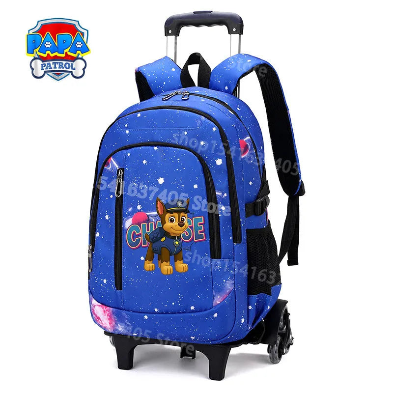 Cartable à Roulette Pat Patrouille 48cm 6 Roues Waterproof