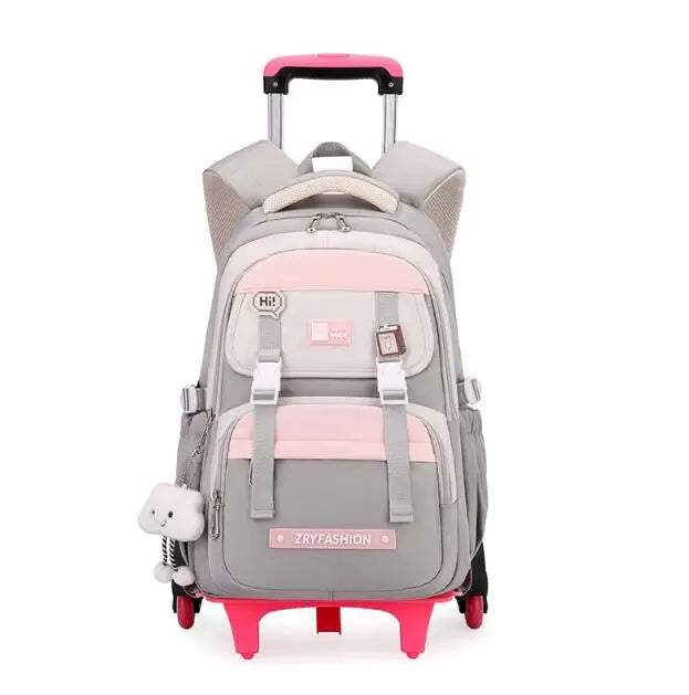 Cartable à Roulette Grand 55cm Très Grande Capacité
