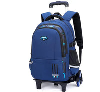 Cartable à Roulette Garçon 46cm 6 Roues Oxford