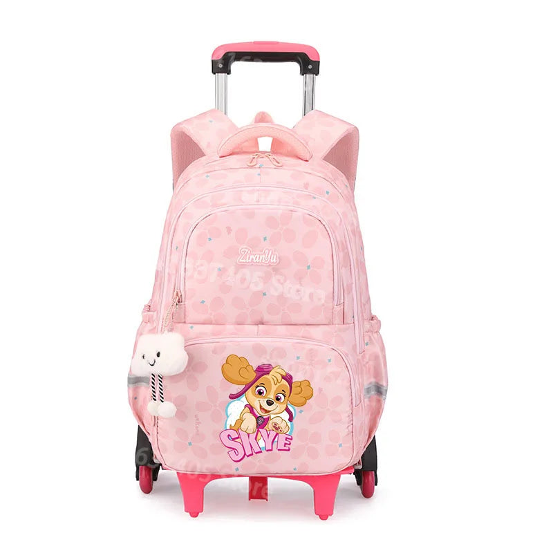 Cartable à Roulette Pat Patrouille 50cm 6 Roues Grande Capacité
